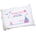 Personalized Girl's Sailboat Pillowcase - MyBambino.com