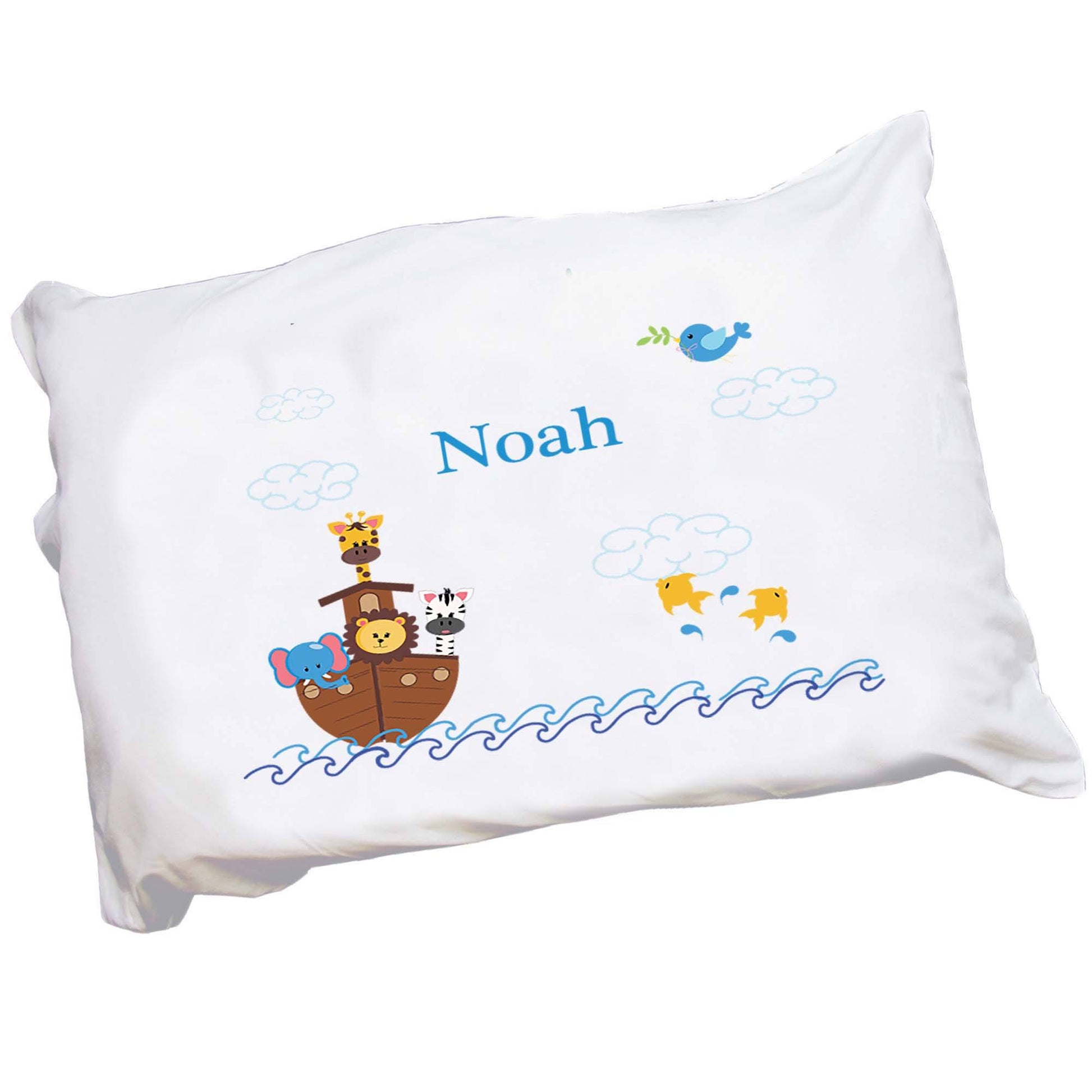 Personalized Noah's Ark Pillowcase - MyBambino.com