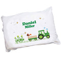 Personalized Green Tractor Pillowcase - MyBambino.com