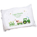 Personalized Green Tractor Pillowcase - MyBambino.com
