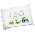 Personalized Green Tractor Pillowcase - MyBambino.com
