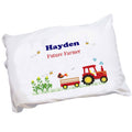 Personalized Red Tractor Pillowcase - MyBambino.com