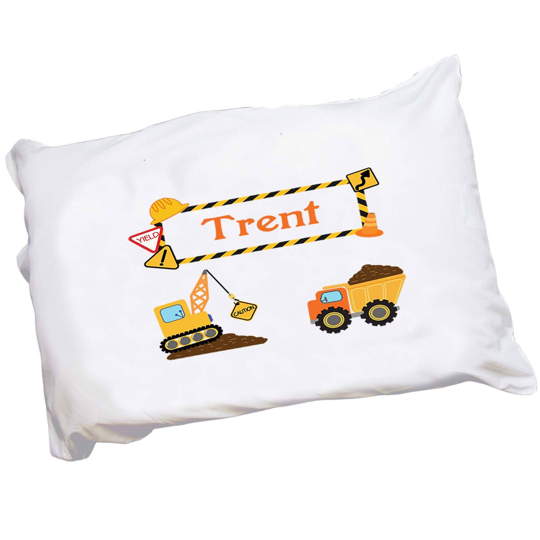Personalized Construction Pillowcase - MyBambino.com