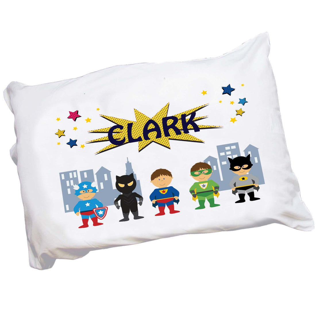 Personalized Boy's Superhero Pillowcase - MyBambino.com