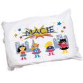 Personalized Girl's Superhero Pillowcase - MyBambino.com