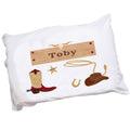 Personalized Childrens Cowboy Pillowcase