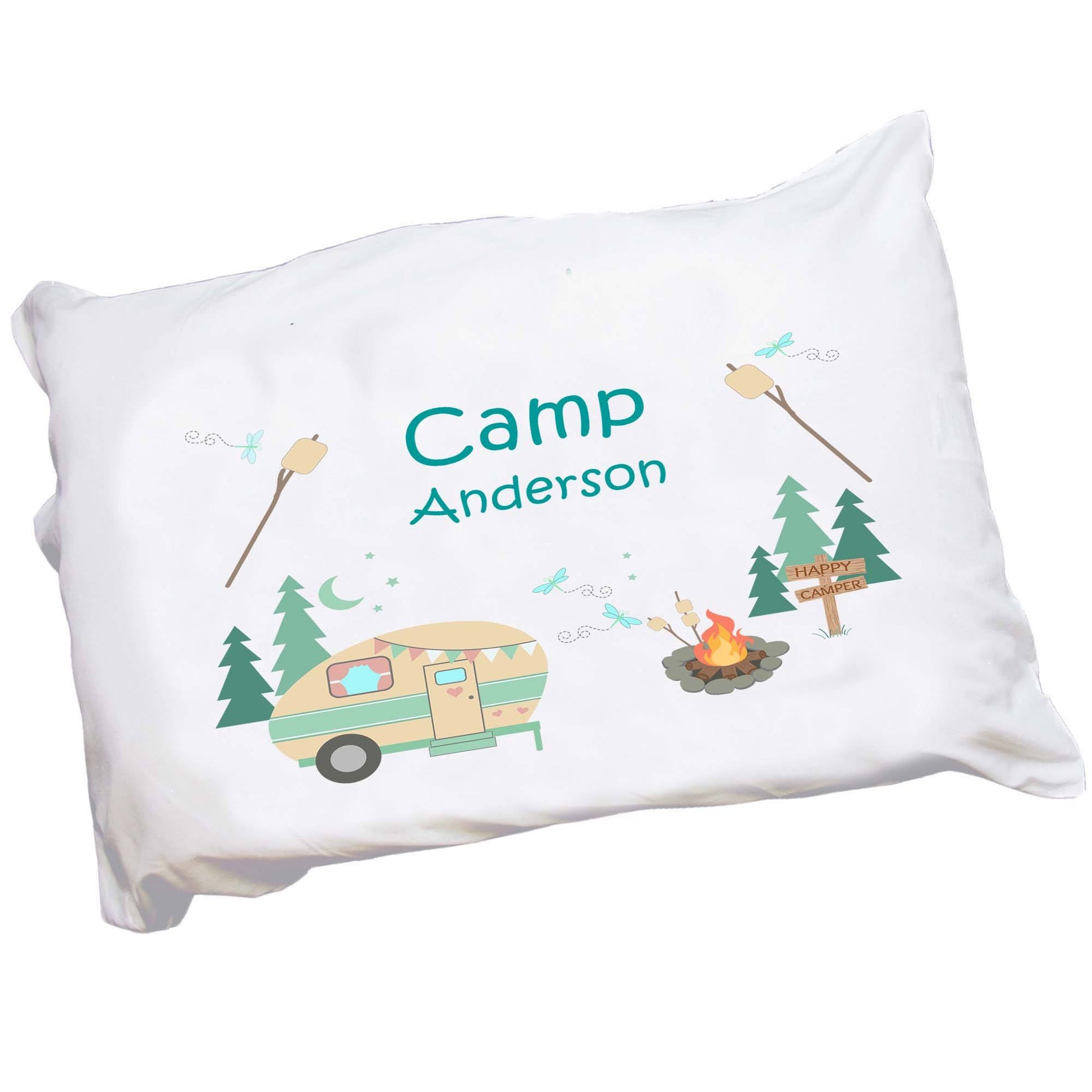 Personalized Camp S'mores Pillowcase - MyBambino.com