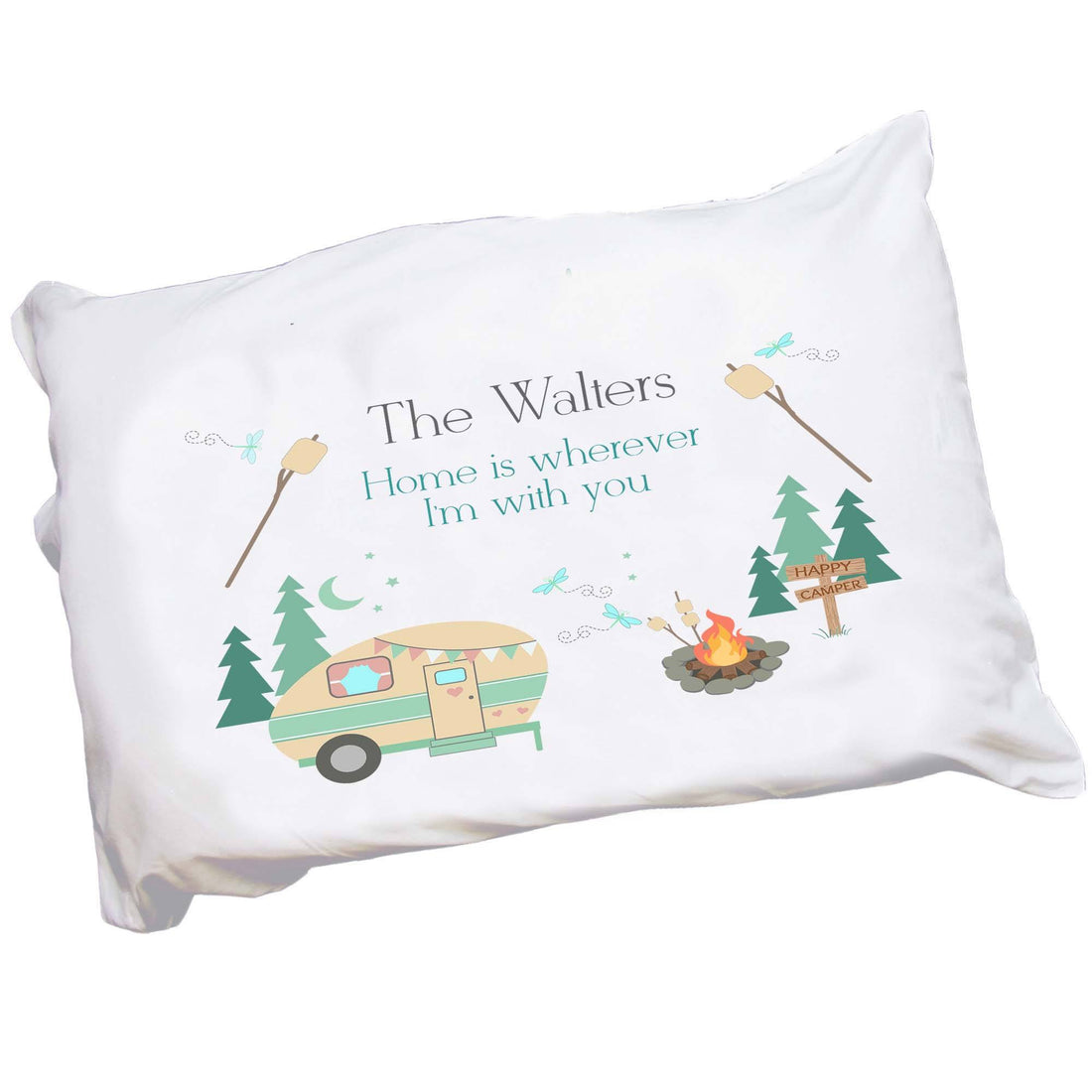 Personalized Camp S'mores Pillowcase - MyBambino.com