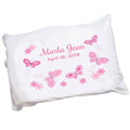 Personalized Pink Butterflies Pillowcase - MyBambino.com