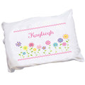 Personalized Stemmed Flower Pillowcase - MyBambino.com