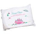 Personalized Girl's Pink Teal Castle Pillowcase - MyBambino.com