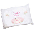 Personalized Childrens Pillowcase with Swan design