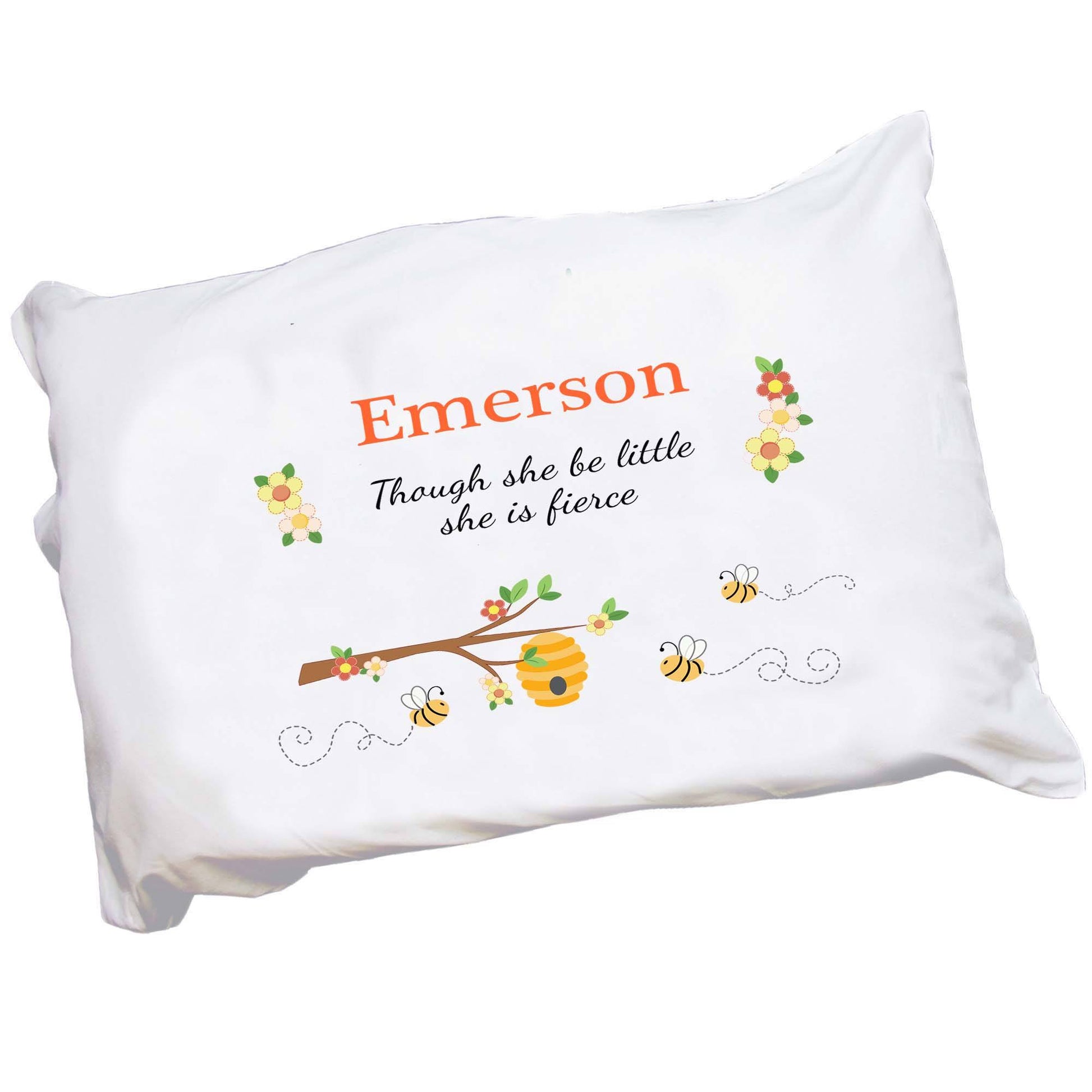 Personalized Honey Bees Pillowcase - MyBambino.com