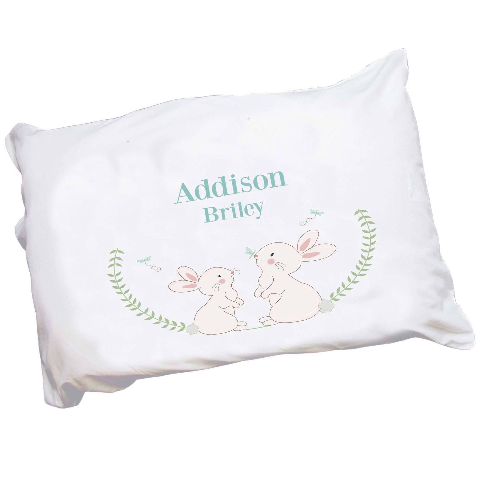 Personalized Classic Bunny Pillowcase - MyBambino.com