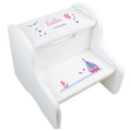 Personalized Train White Two Step Stool - MyBambino.com