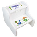 Child's White Woodland Two Step Stool - MyBambino.com