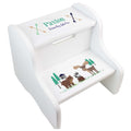 Child's White North Woodland Two Step Stool - MyBambino.com
