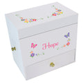 Bright Butterfly Garland Deluxe Musical Ballerina Jewelry Box - MyBambino.com