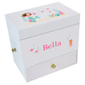 Brunette Mermaid Deluxe Musical Ballerina Jewelry Box - MyBambino.com