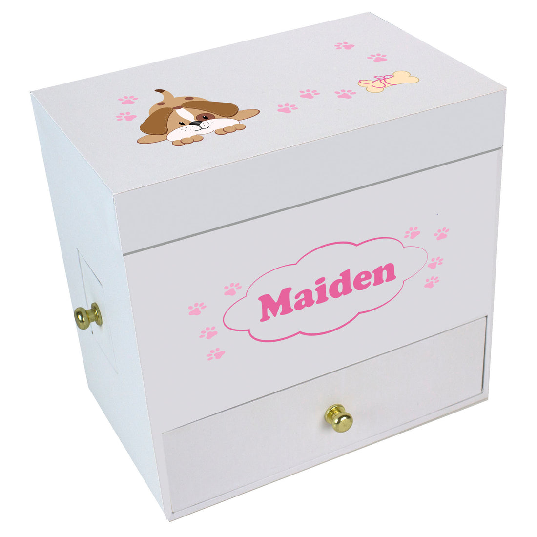 Pink Puppy Deluxe Musical Ballerina Jewelry Box - MyBambino.com