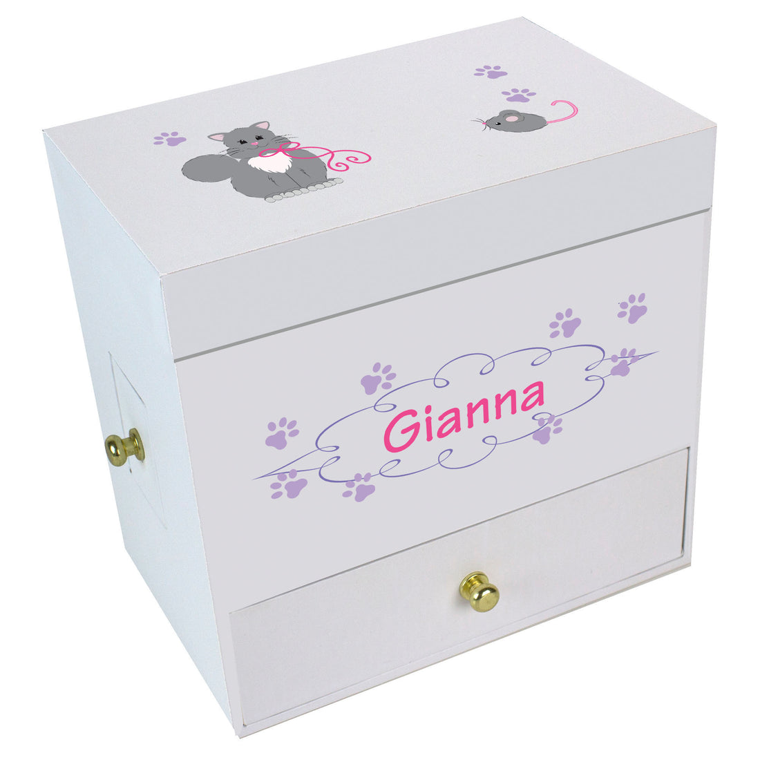 Kitty Cat Deluxe Musical Ballerina Jewelry Box - MyBambino.com