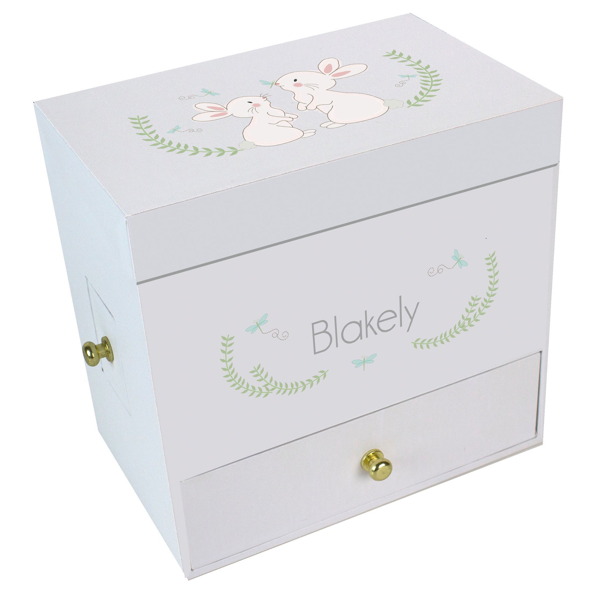 Girls Bunny Deluxe Ballerina Jewelry Box - MyBambino.com