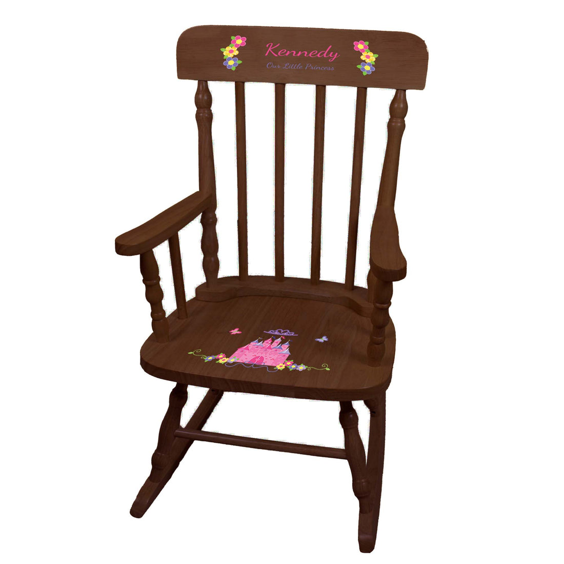 Princess Castle Spindle Rocking Chair - Espresso