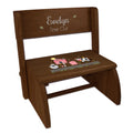 Personalized Sea And Marine Childrens And Toddlers Espresso Folding Stool