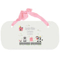 Personalized Girls Wall Plaque - Barnyard Friends Pastel - MyBambino.com