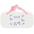 Personalized Girls Wall Plaque - Butterflies Lavender - MyBambino.com