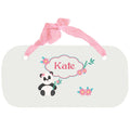 Personalized Girls Wall Plaque - Panda Bear - MyBambino.com
