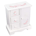 Pink Gray Floral Cross Jewelry Armoire - MyBambino.com