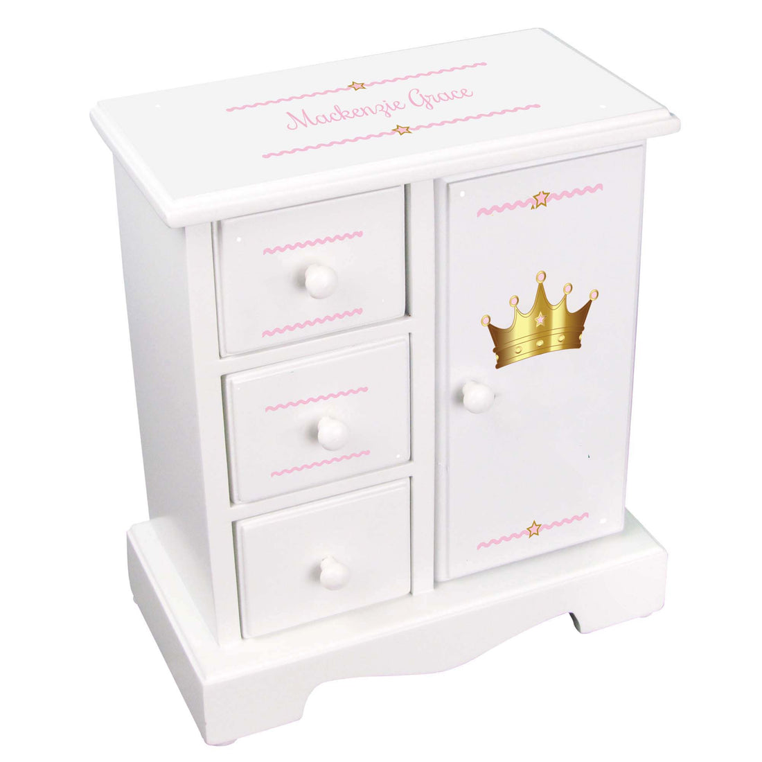 Jewelry Armoire - Pink Princess Crown - MyBambino.com