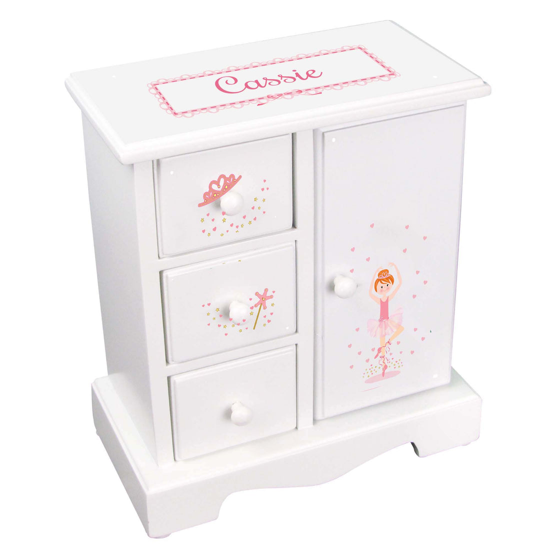 Jewelry Armoire - Red Hair Ballerina - MyBambino.com