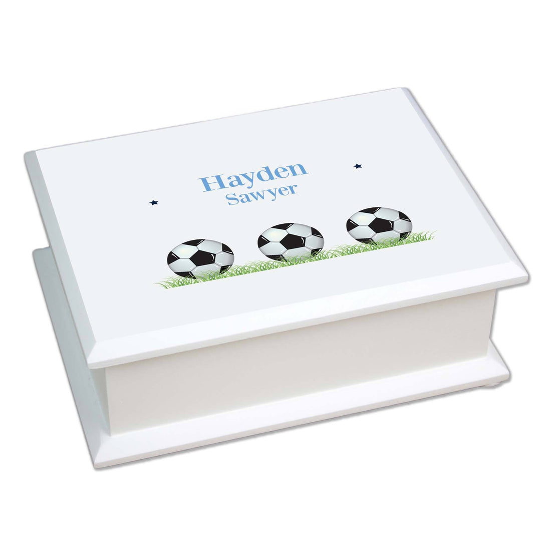 Lift Top Jewelry Box - Soccer - MyBambino.com