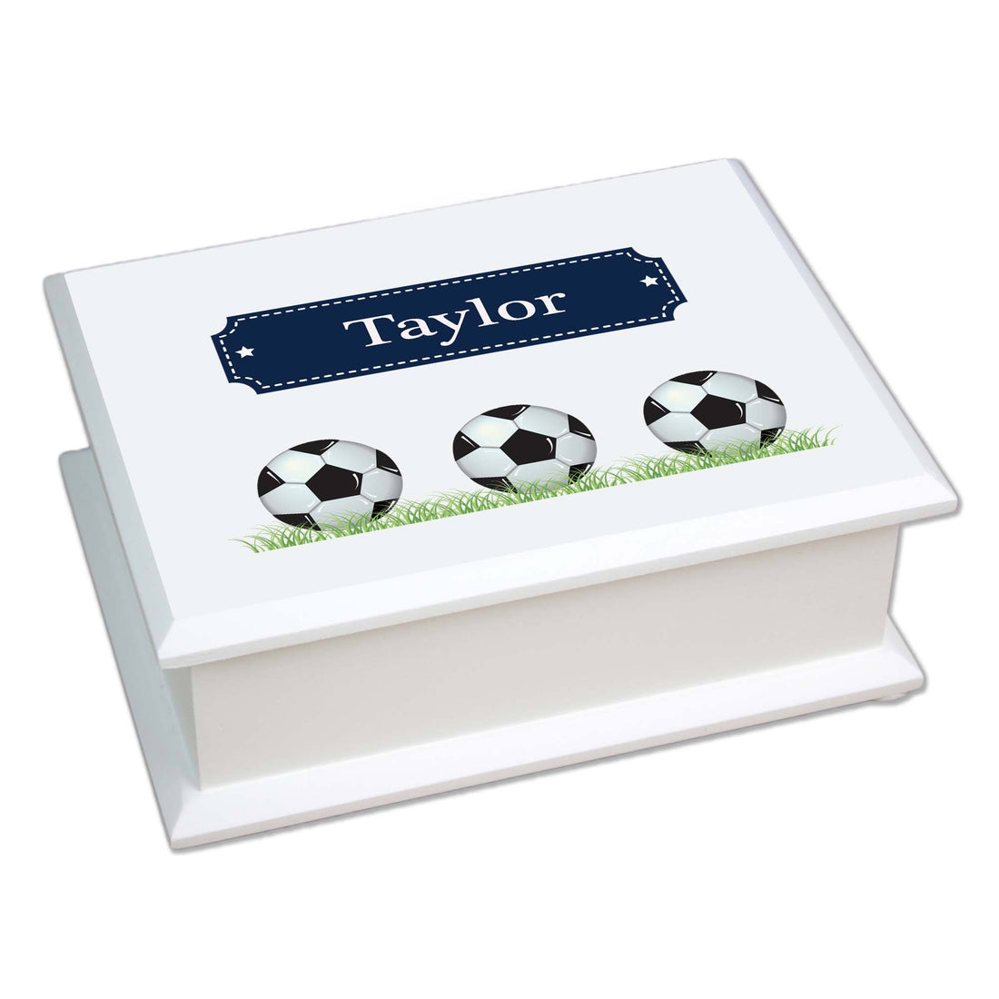 Lift Top Jewelry Box - Soccer - MyBambino.com