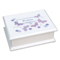 Lift Top Jewelry Box - Lavender Butterflies - MyBambino.com