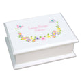 Lift Top Jewelry Box - Butterfly Garland Pastel - MyBambino.com