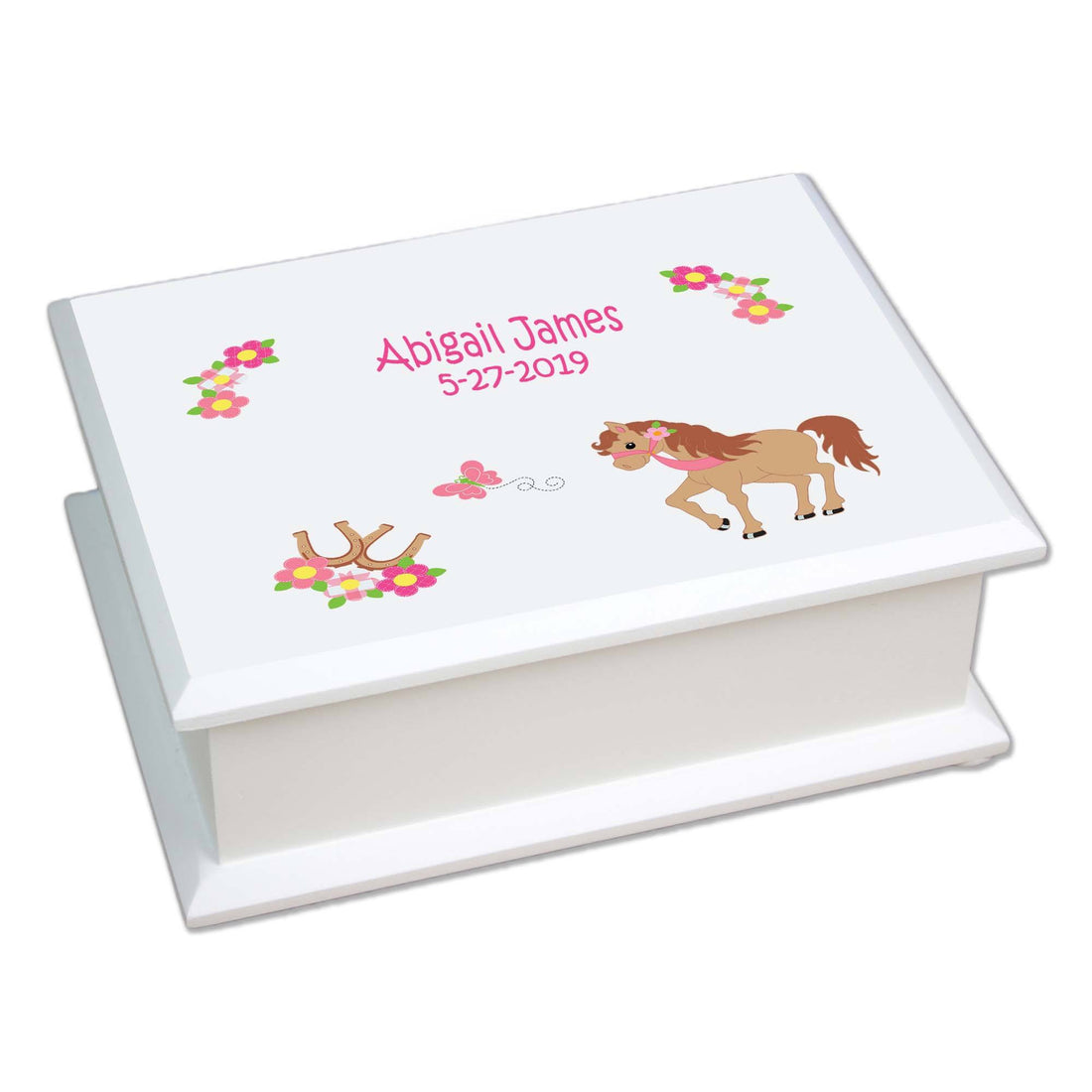 Lift Top Jewelry Box - Prancing Pony - MyBambino.com