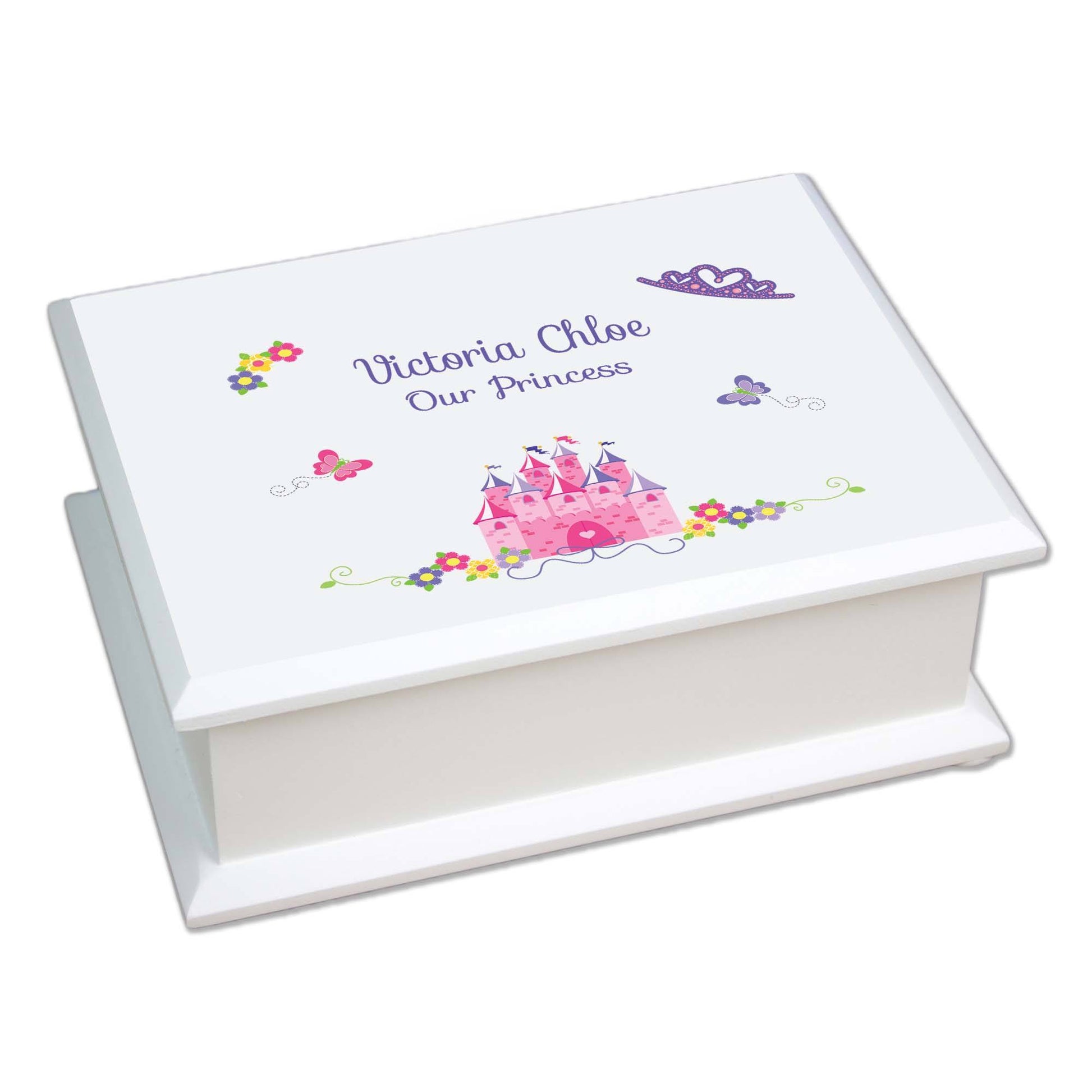 Lift Top Jewelry Box - Princess Castle - MyBambino.com