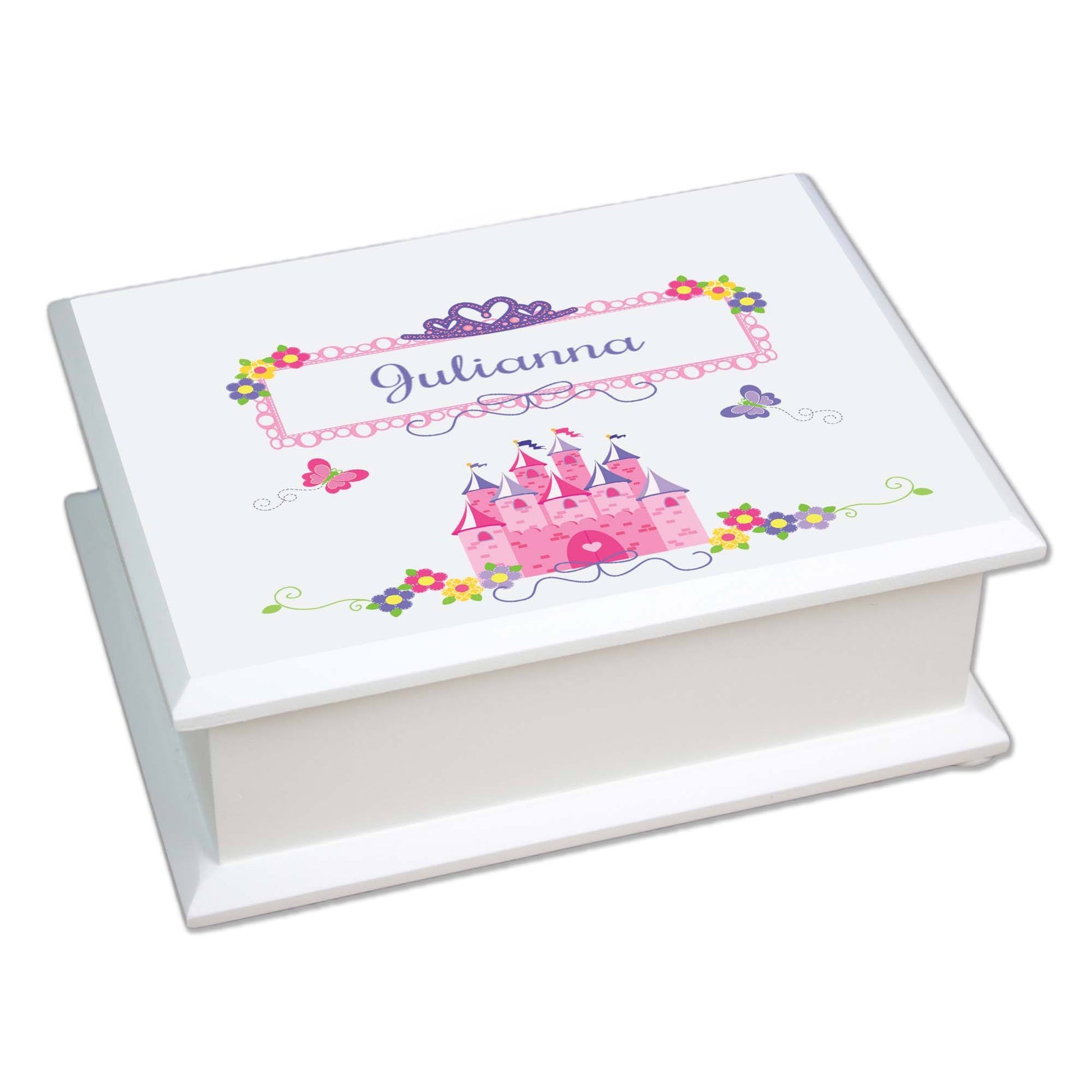 Personalized Lift Top Jewelry Box 2.0 - MyBambino.com