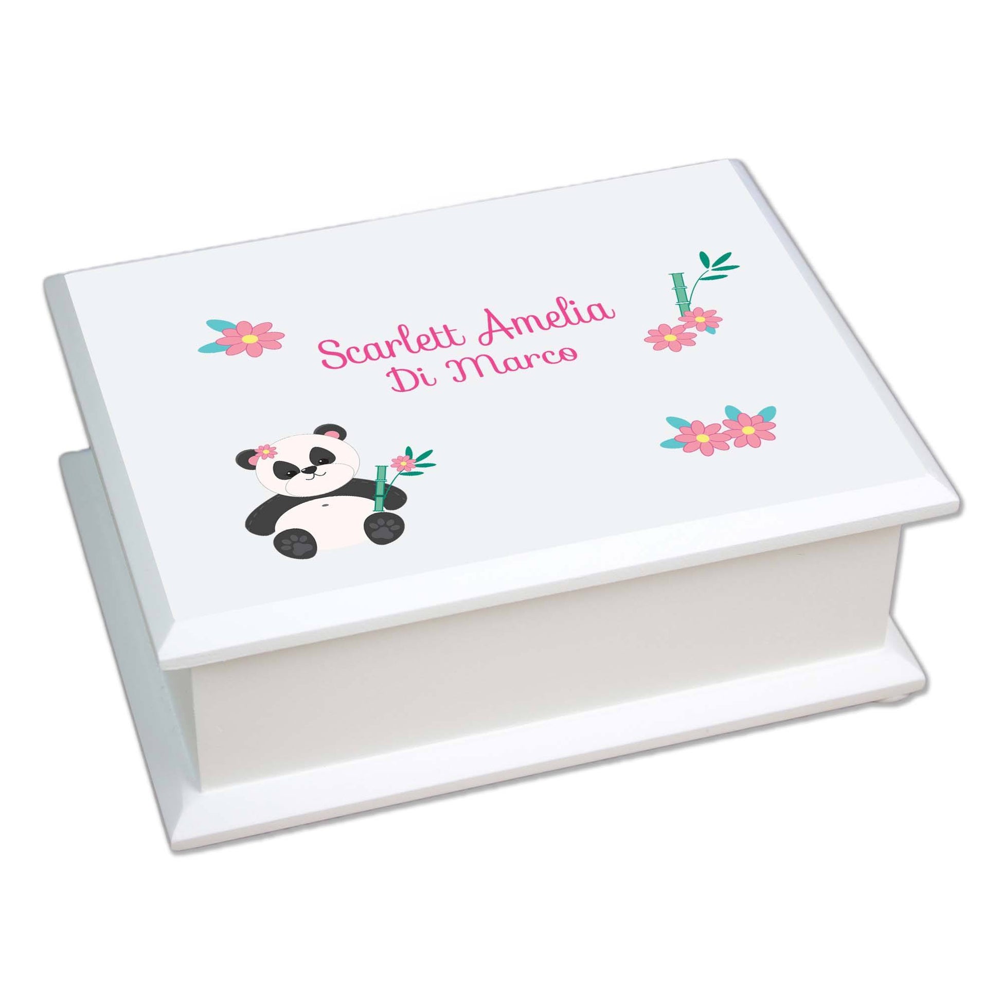Lift Top Jewelry Box - Panda Bear - MyBambino.com