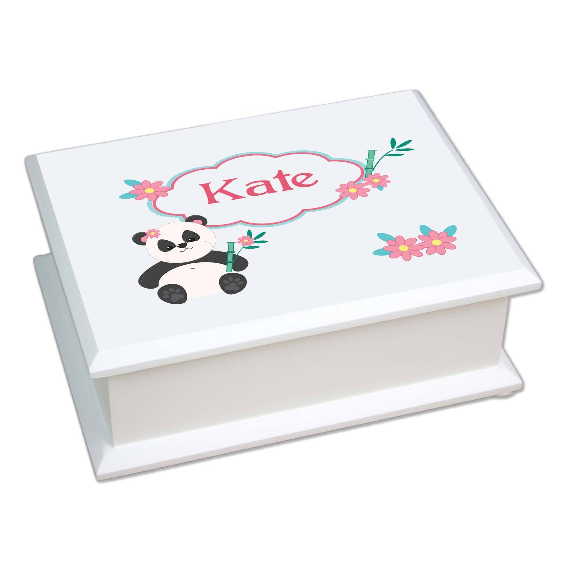 Lift Top Jewelry Box - Panda Bear - MyBambino.com