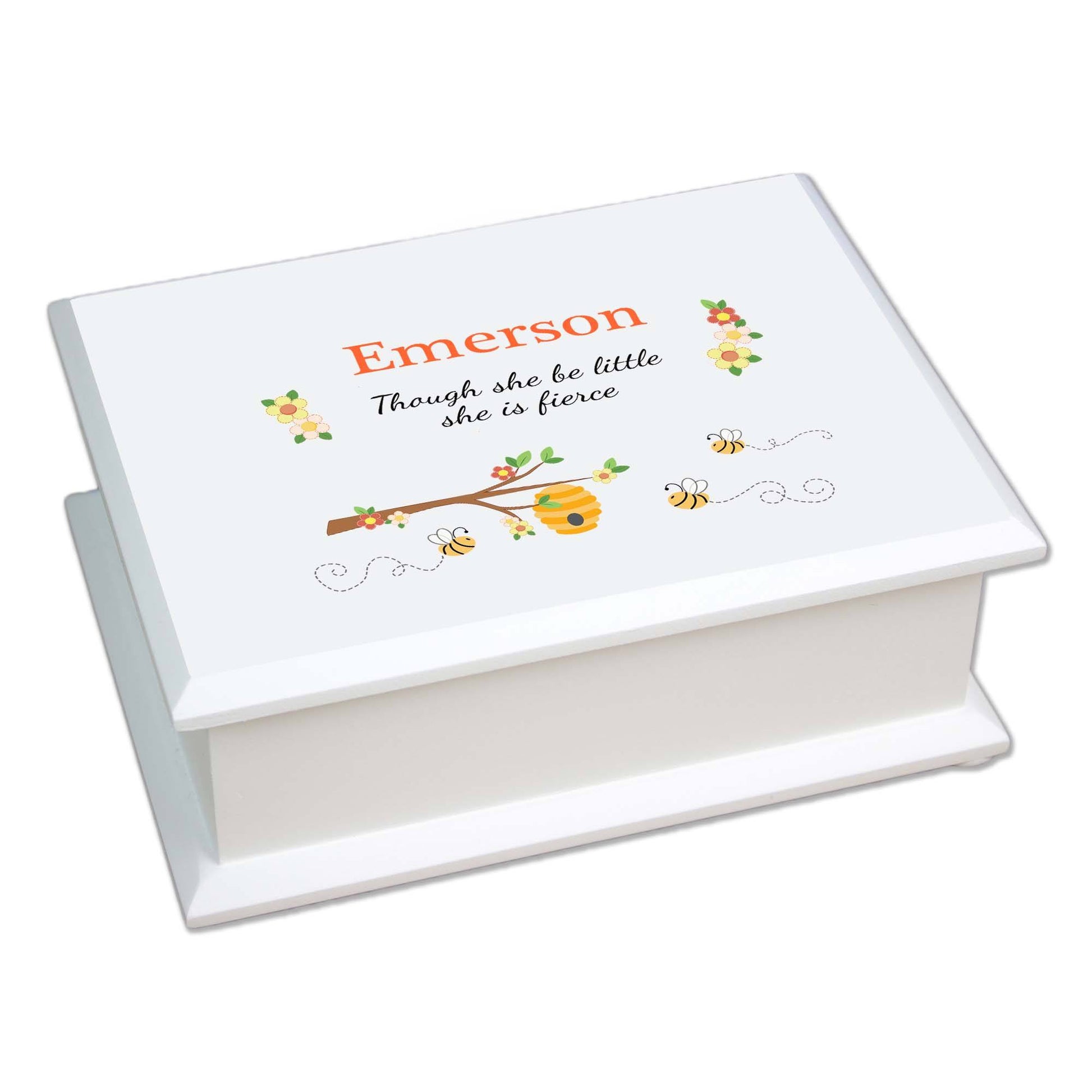 Lift Top Jewelry Box - Honey Bees - MyBambino.com