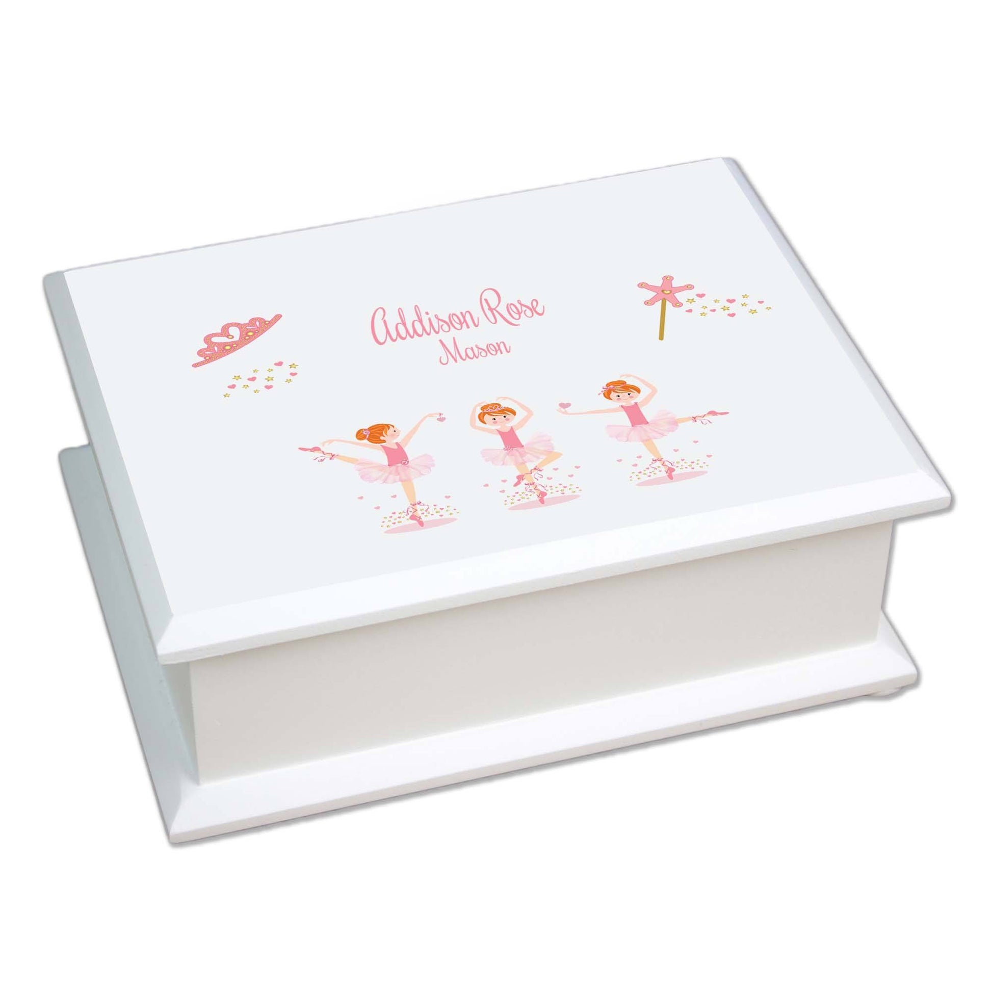 Lift Top Jewelry Box - Red Hair Ballerina - MyBambino.com