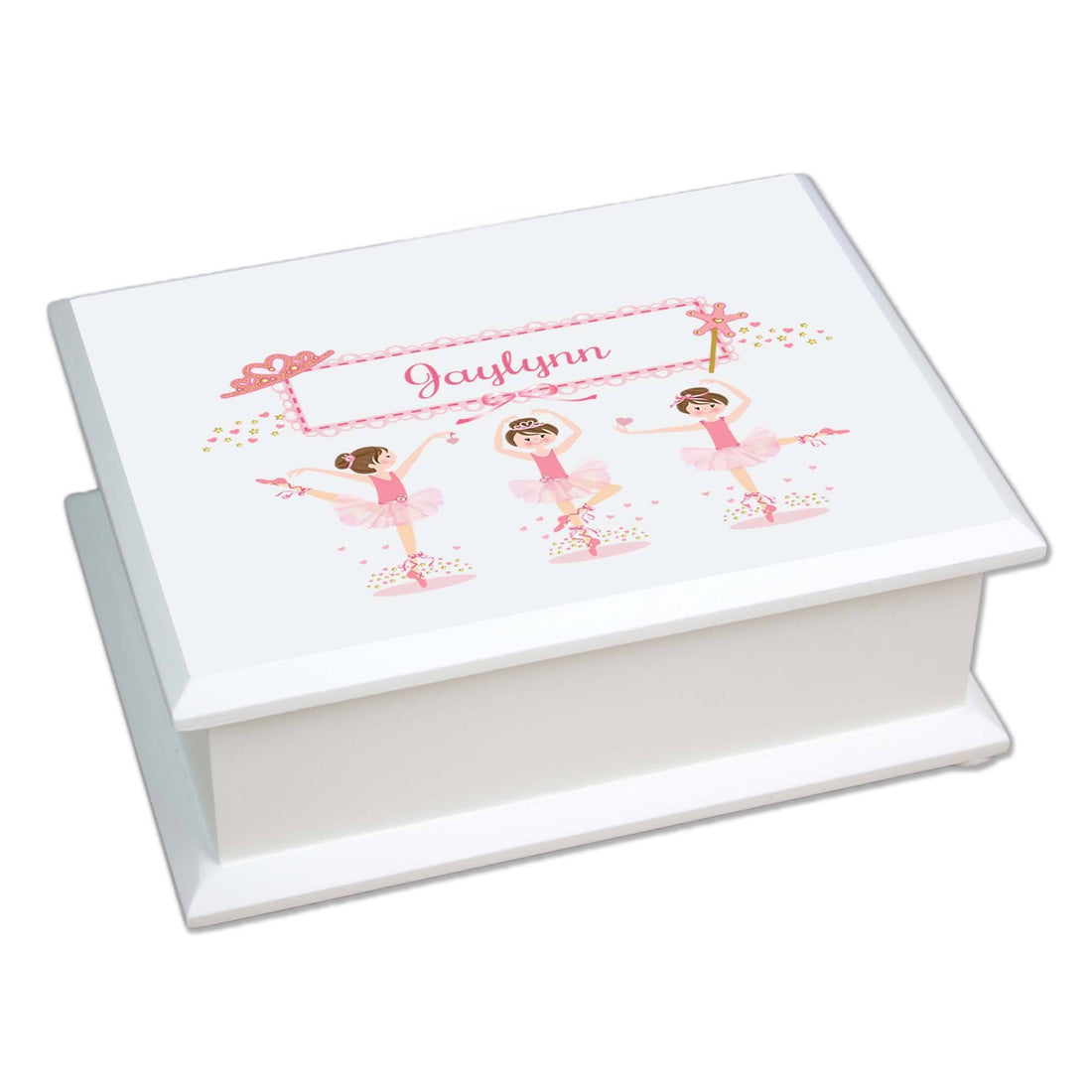 Lift Top Jewelry Box - Brunette Ballerina - MyBambino.com