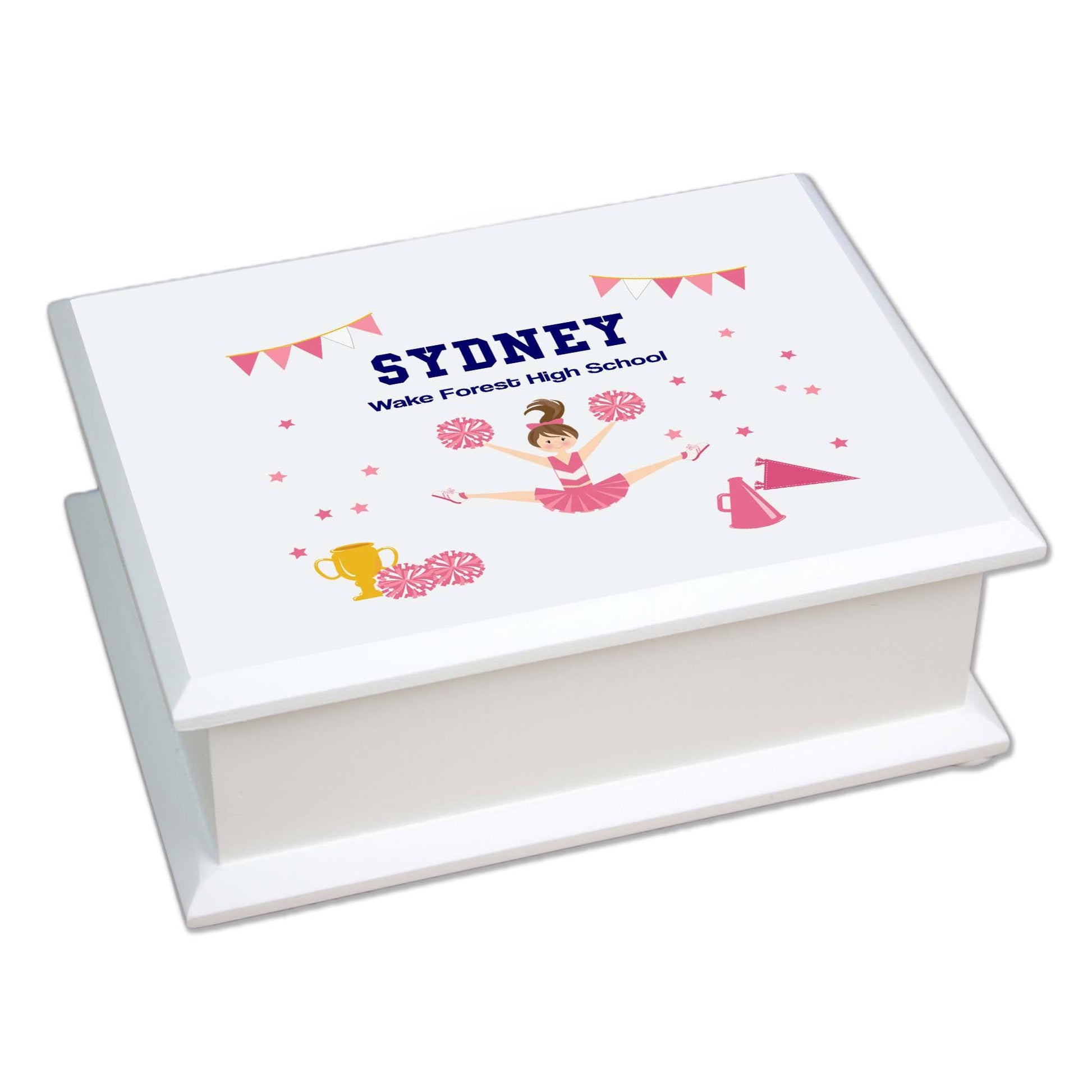Lift Top Jewelry Box - Cheerleader - MyBambino.com