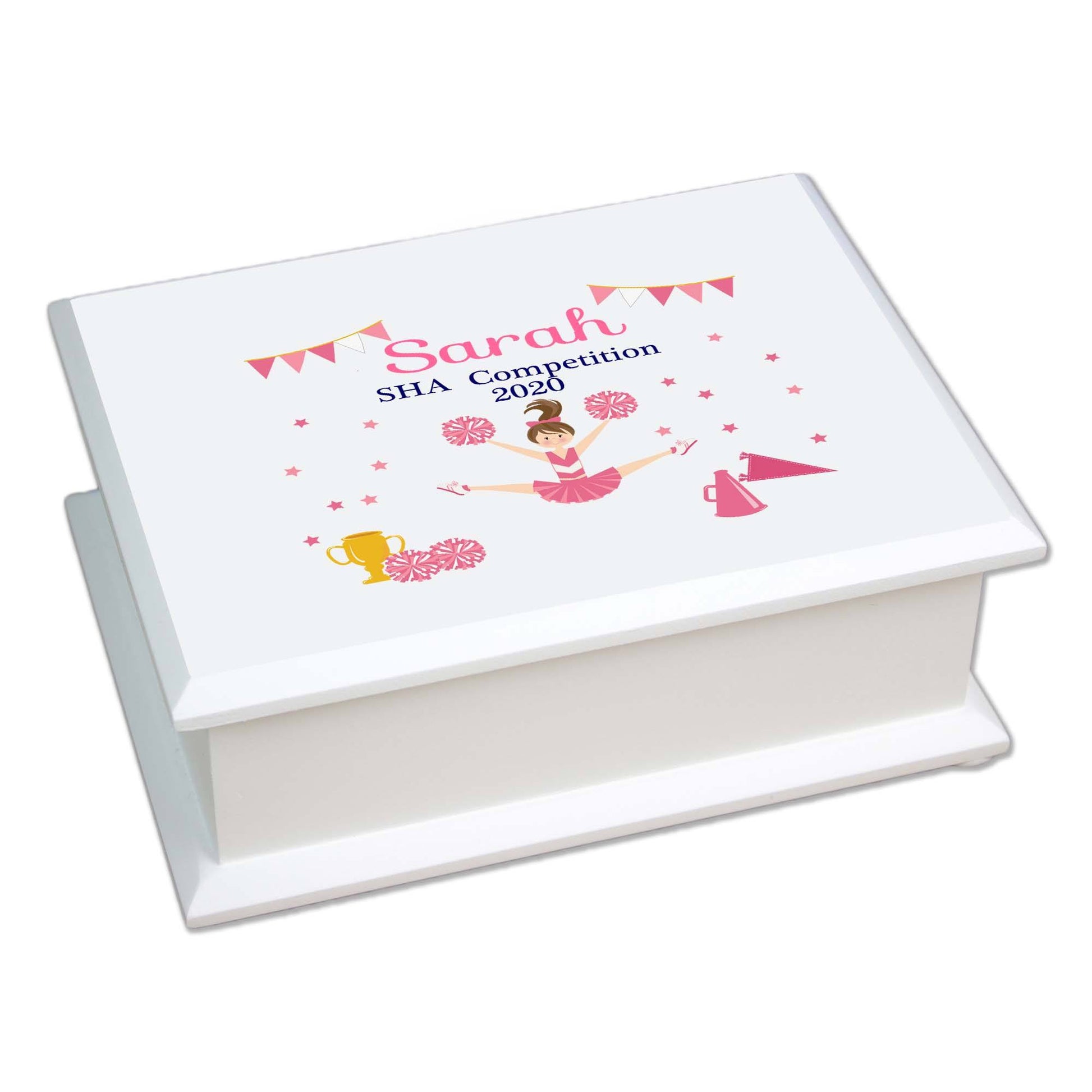 Lift Top Jewelry Box - Cheerleader - MyBambino.com