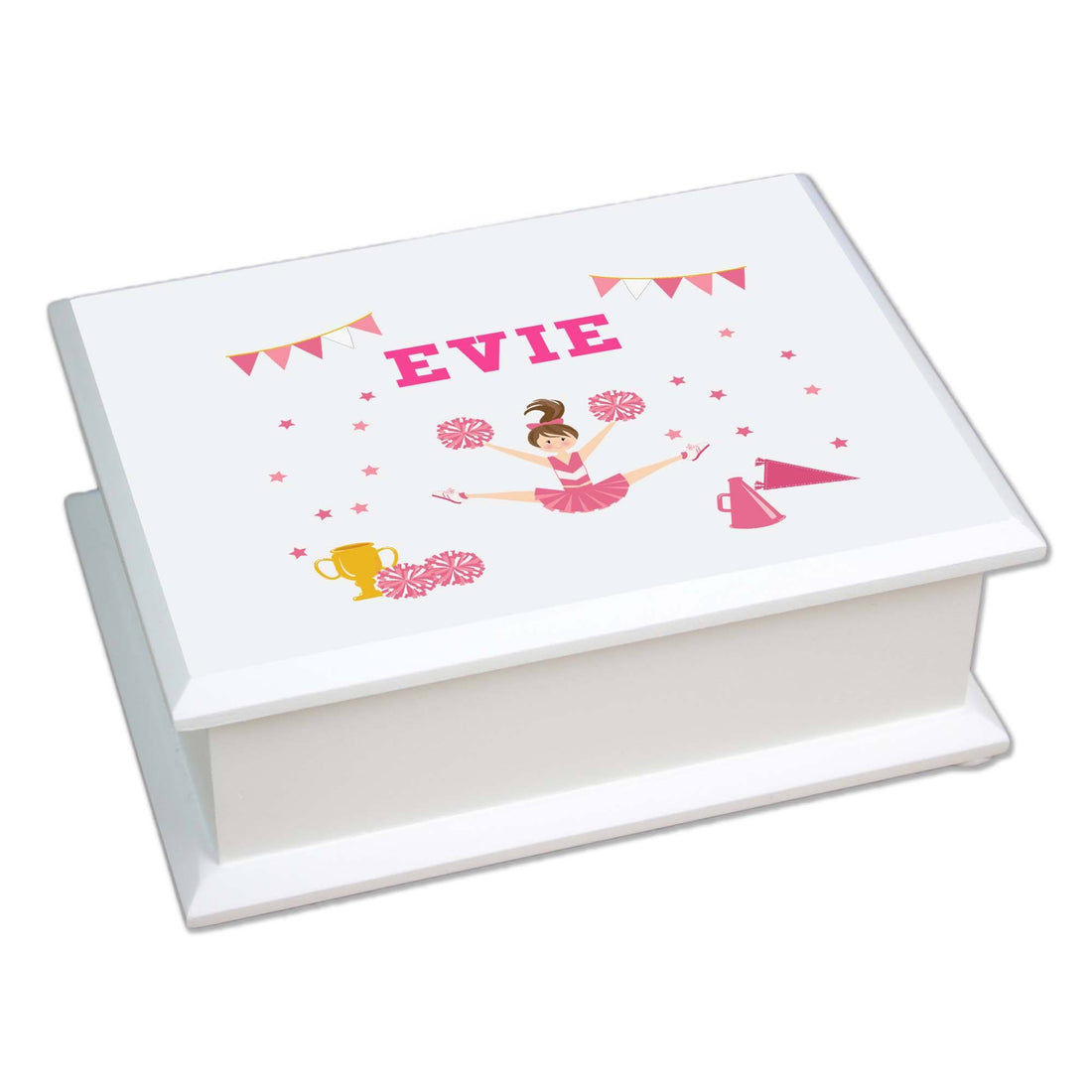Lift Top Jewelry Box - Cheerleader - MyBambino.com