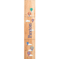 Personalized Natural Growth Chart With Hot Air Balloon Primary Design